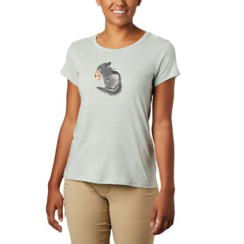 Columbia T-Shirt Dames, Hidden Lake Crew Groen, 04JMXOPAH